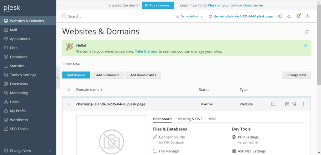 تصویر دمو پنل پلسک